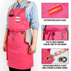 CHANGRONG Custom Adjustable Strap Large Pockets Hair Stylist Apron 