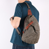  Unisex Sling Backpack Waxed Canvas Crossbody Bag