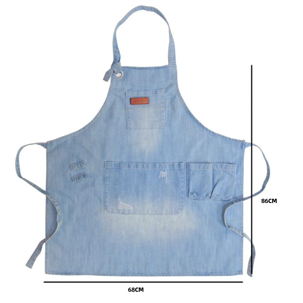 CHANGRONG Custom Professional Barista Jeans Denim Apron 