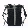 Custom Leather Top Roll Backpack Waterproof