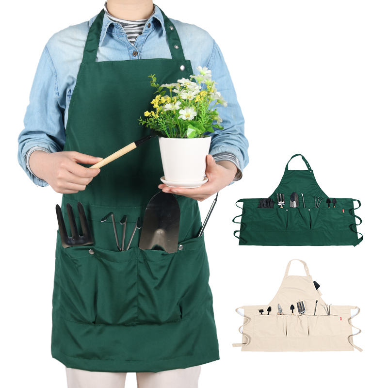 CHANGRONG Custom Waterproof Canvas Garden Tool Apron with Pocket