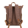 Custom Vintage Canvas Leather Camping Hiking Rucksack for Travel