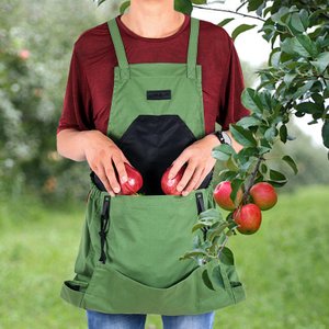 CHANGRONG Custom Vegetable Harvest Apples Berry Garden Picking Apron 