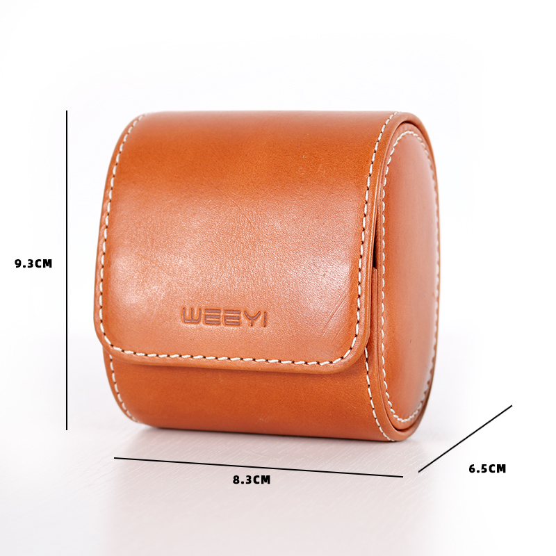  Luxury Genuine Leather Watch Case Single Watch Box for Men and Women