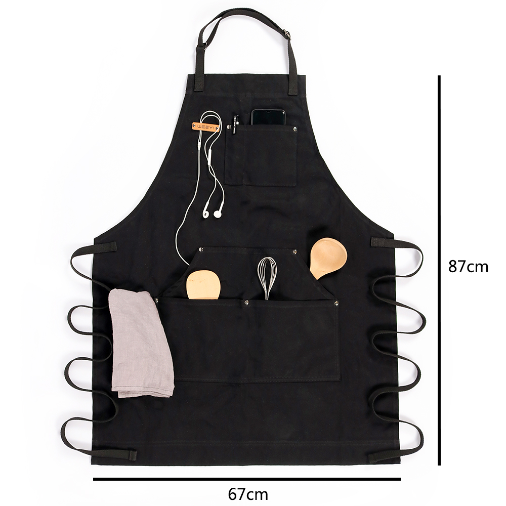 CHANGRONG Custom Adjustable Cotton Kitchen Apron 