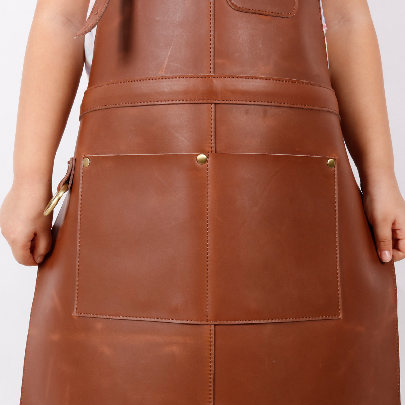 CHANGRONG Custom Personalized kitchen Leather Apron