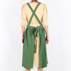 CHANGRONG Custom Japanese Style Green Linen Apron 