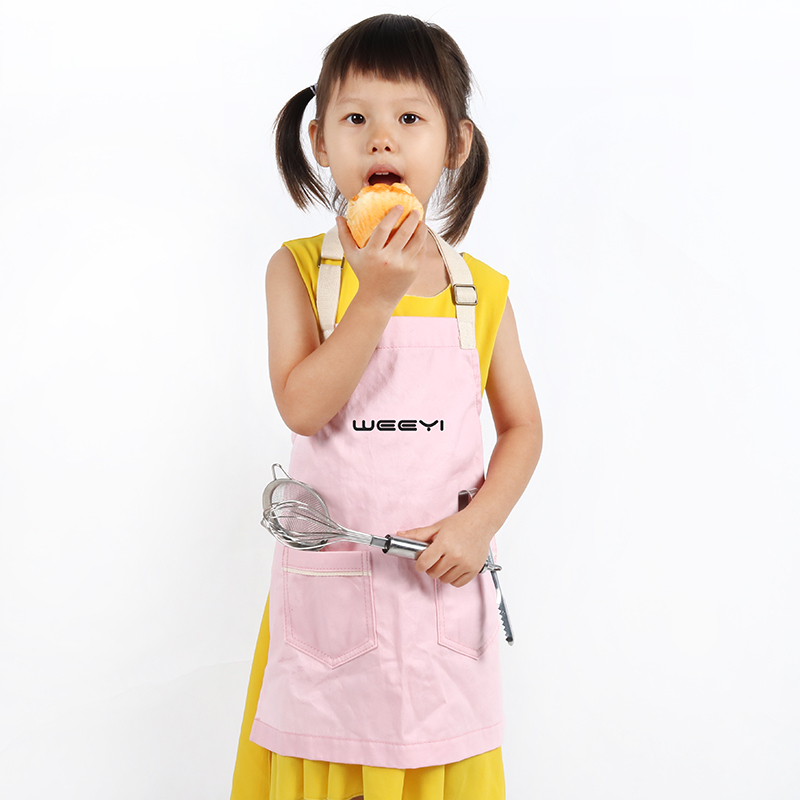 CHANGRONG Custom Canvas Kids Barista Apron Logo