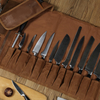 CHANGRONG Custom Large Waterproof Waxed Canvas Chef Knife Roll