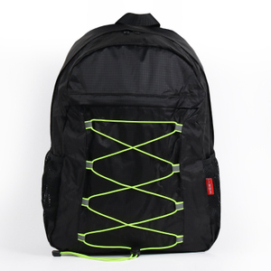 Black Recycled Rpet Outdoor Casual Sports Backpacks