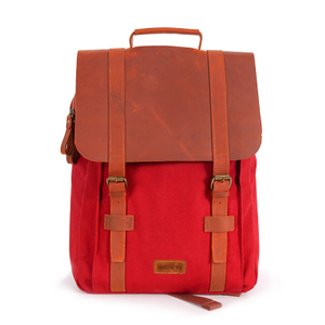  Large Outdoor Travel Square Leather Backpack School Bags