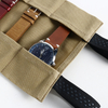 CHANGRONG Custom Waterproof Waxed Canvas Travel Watch Roll Organizer 