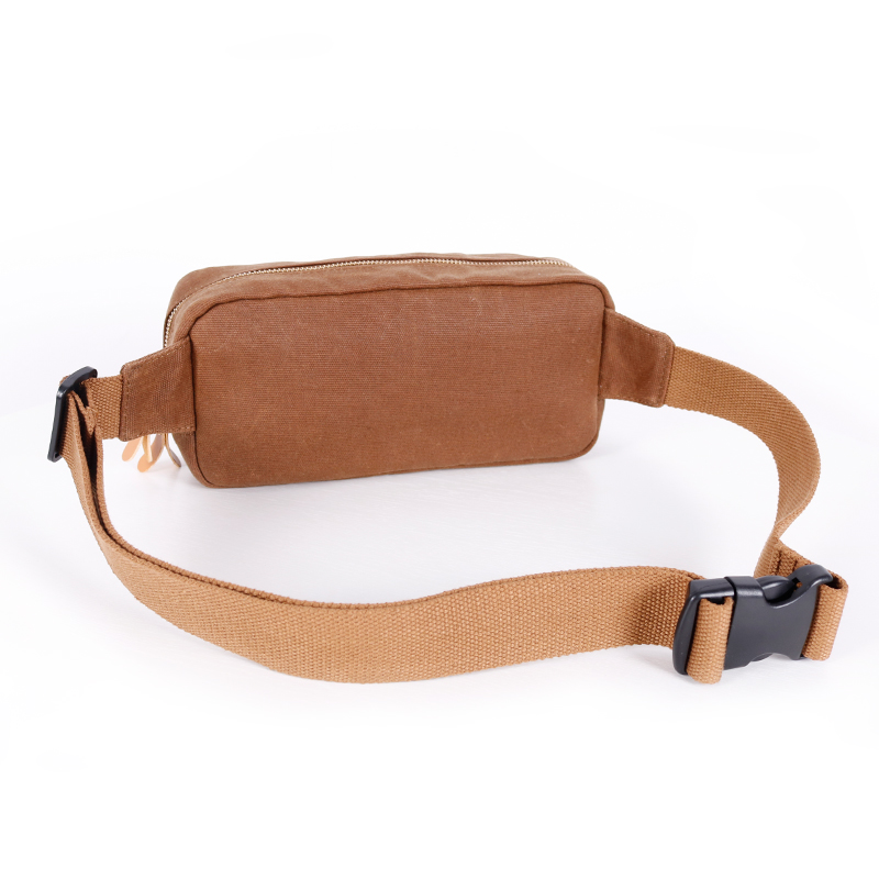  Waterproof Waxed Canvas Running Fanny Pack Waist Bag