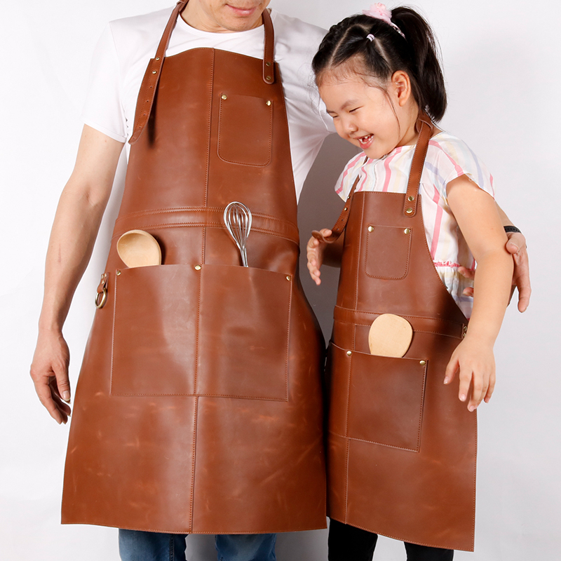 CHANGRONG Custom Personalized kitchen Leather Apron