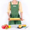 CHANGRONG Custom Japanese Style Green Linen Apron 