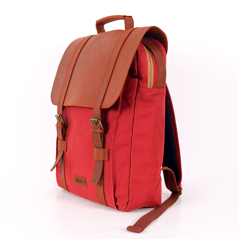  Large Outdoor Travel Square Leather Backpack School Bags