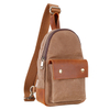  Heavy Duty Waxed Canvas Shoulder Sling Backpack