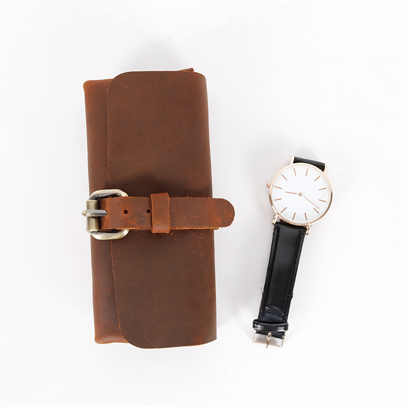 CHANGRONG Custom Vintage Luxury Genuine Leather Watch Bag 