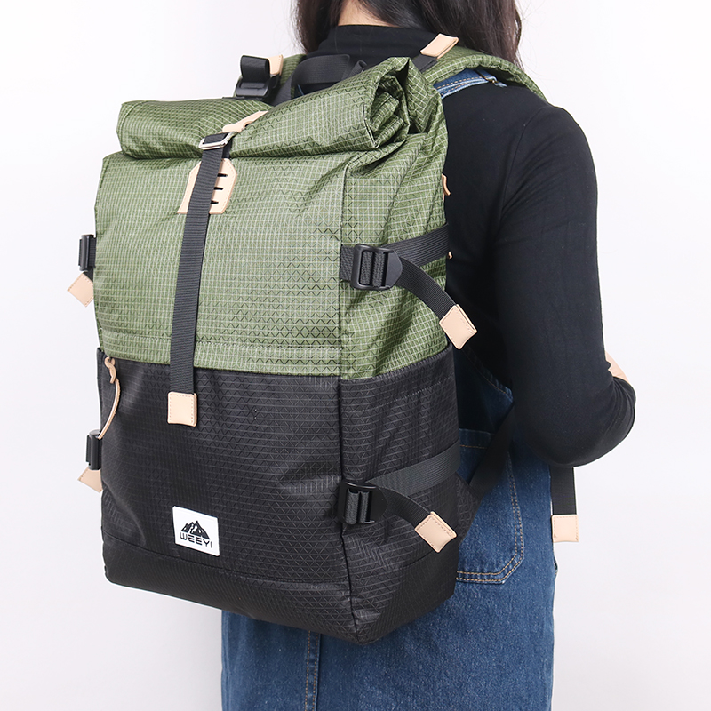 Rcycled Top Roll Travel Backpack 