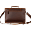  Vintage Luxury Brown Leather Utility Messenger Bag for Men 