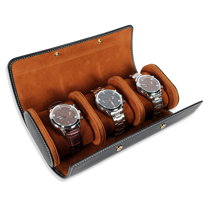  Custom Leather Watch Roll Travel Case for Men And Women