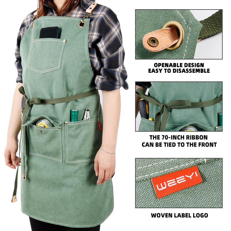 CHANGRONG Custom Heavy Duty Multi-function Work Apron 