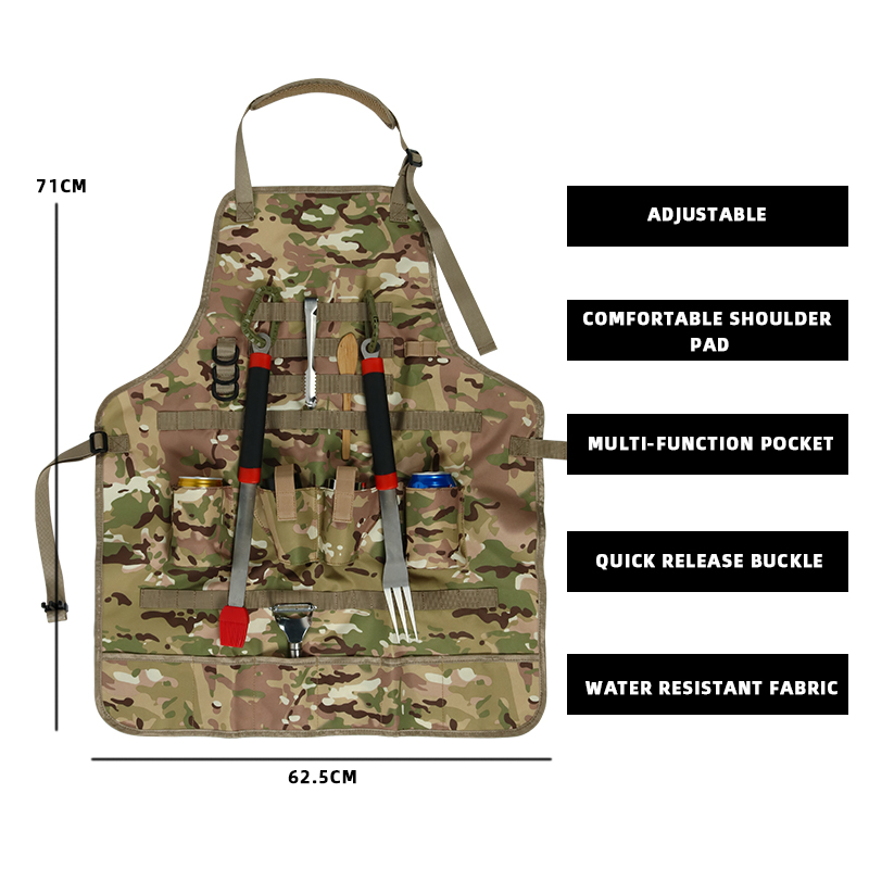 CHANGRONG Custom Waterproof camouflage grill apron for men