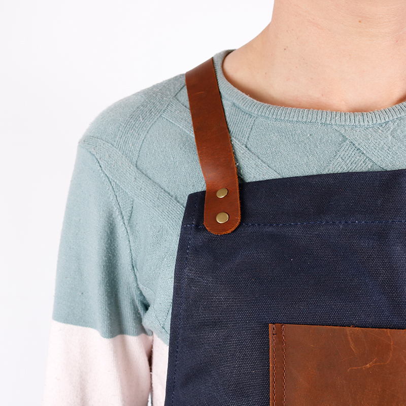 CHANGRONG Custom Heavy Duty Waxed Canvas Apron