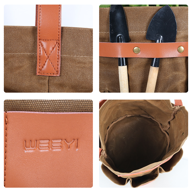  Custom Waxed Canvas Garden Tool Bag 